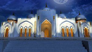 masjid exterior 3d model
