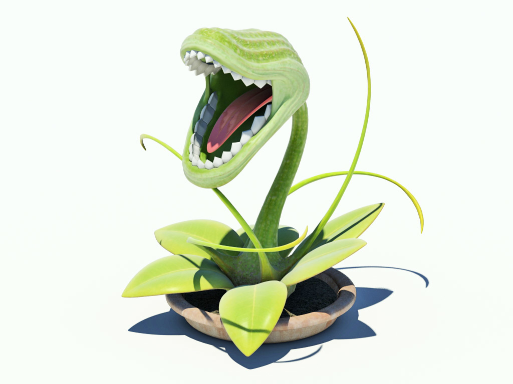 3d model carnivorous plant