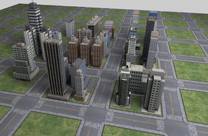city buildings 3d model