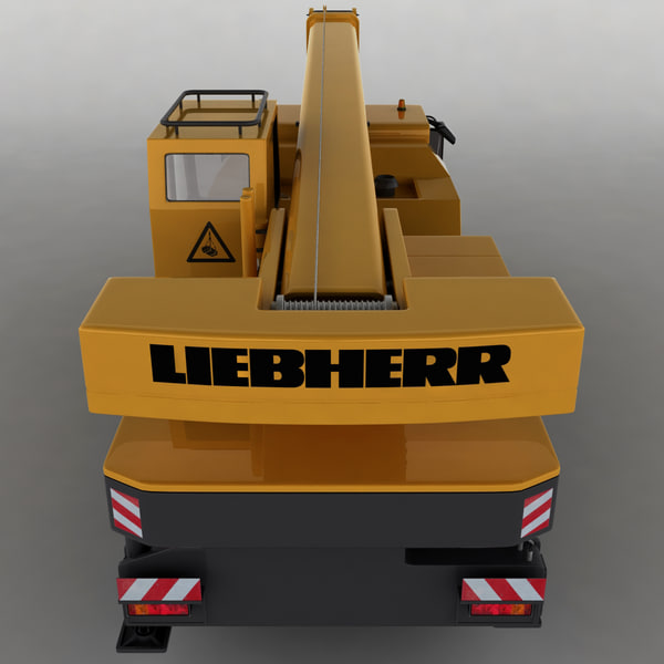 Mobile Crane Liebherr Ltm 3d Model