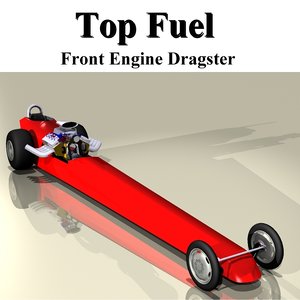 3d model fuel dragster digger