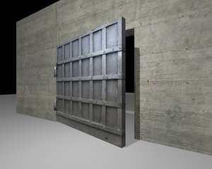 3d steel bunker door
