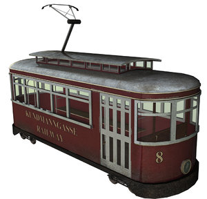 tram passenger lilpop 3d model
