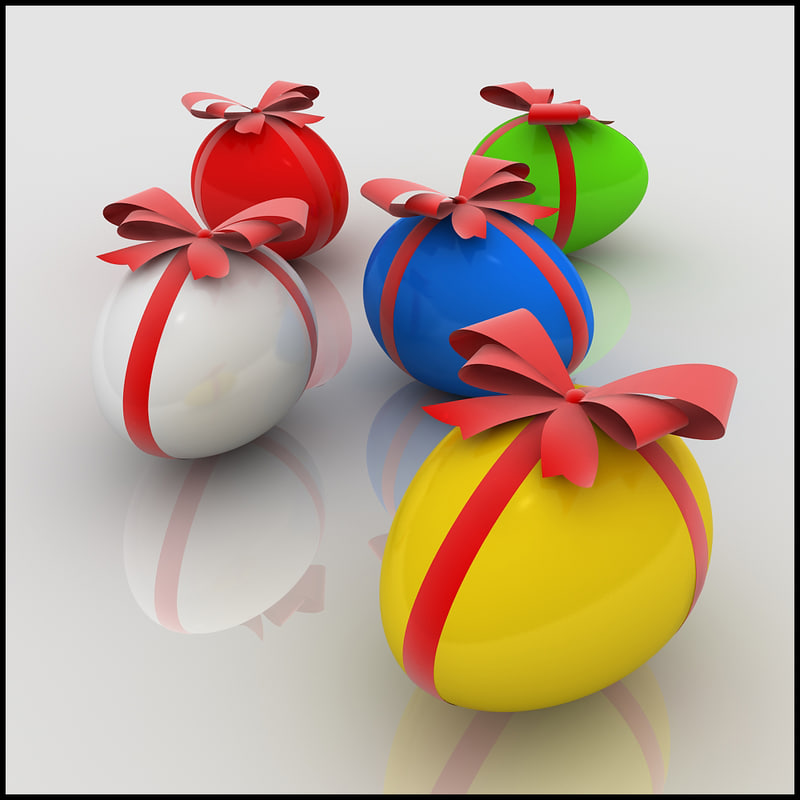 egg ribbon 3d model