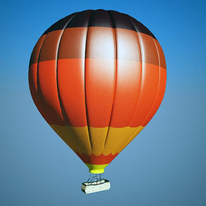 hot air balloon 3d max