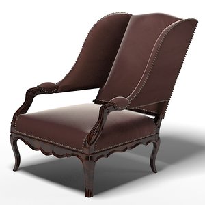 3d armchair chair pierre model