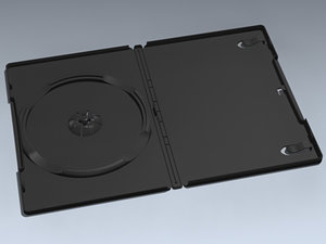 dvd case 3d model