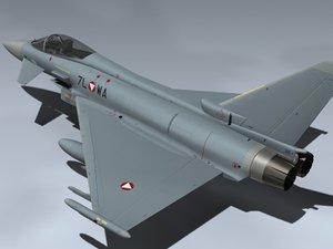 eurofighter typhoon austria 3d model