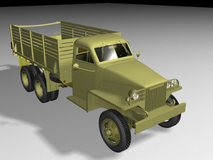 3d model studebaker wwii military truck