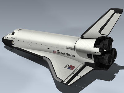 3d Space Shuttle Challenger Model