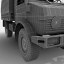 3d mercedes-benz unimog u1300l v2