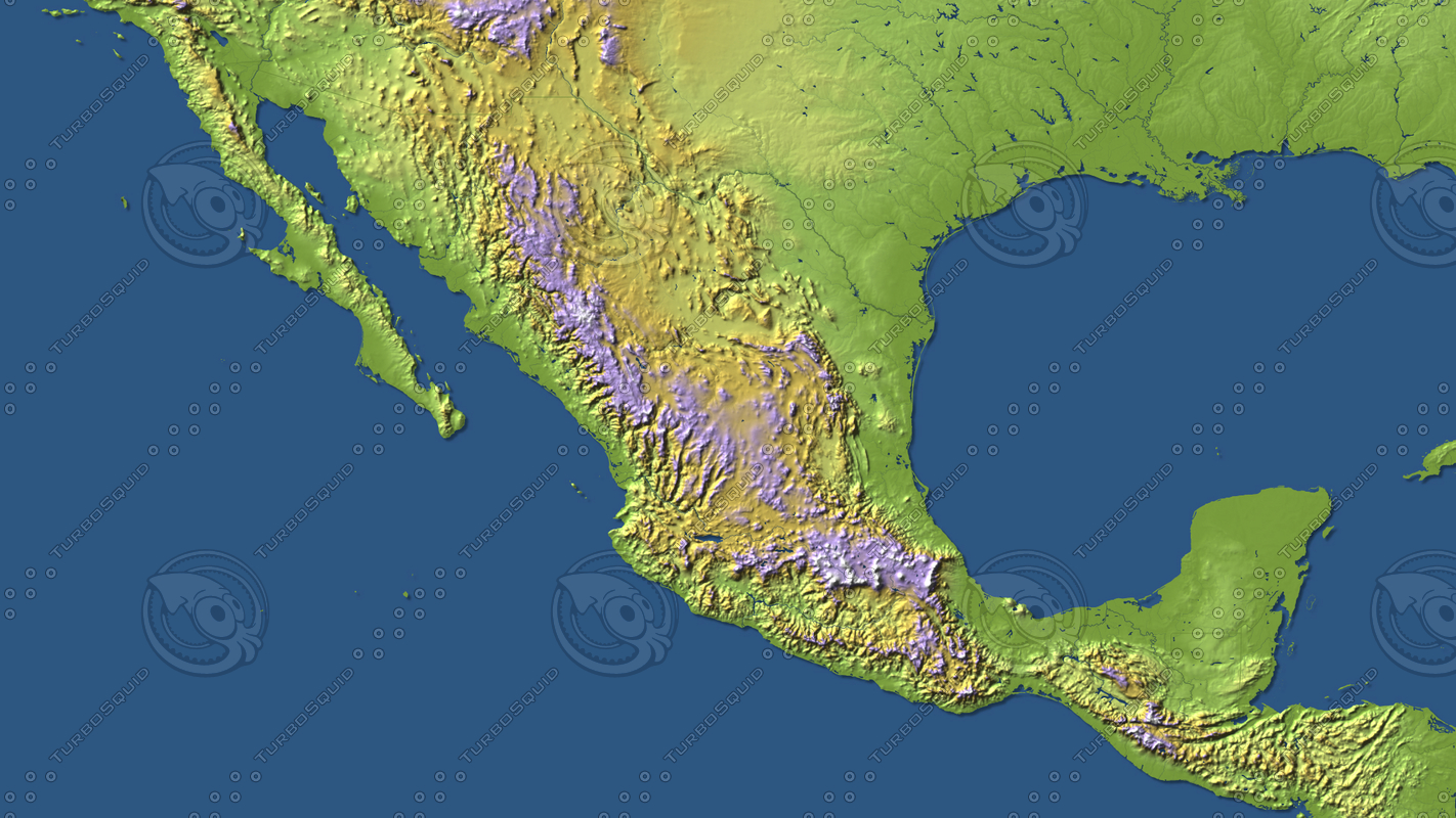 mexico maps 3d max