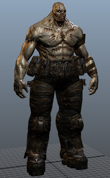 hell sarge monster character 3d model