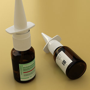 3d model of nasal spray