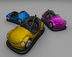 bumper car toy 3d 3ds