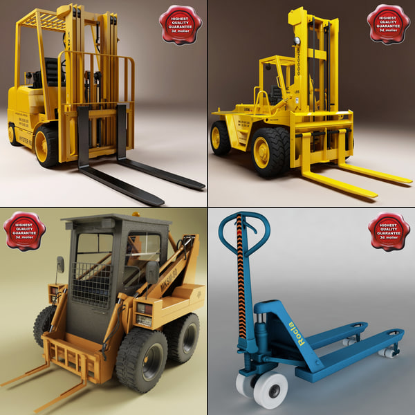 free forklift truck 3d model