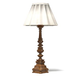 drexel table lamp 3d model
