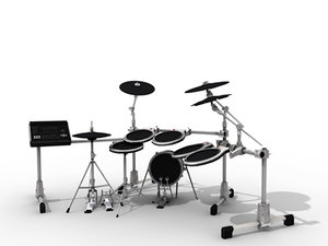 3d drums drumset