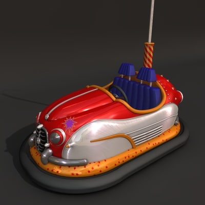 free bumper 3d car model model 3d bumper car