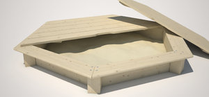 3d model sand box sandbox