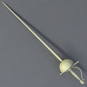 rapier sword 3d model