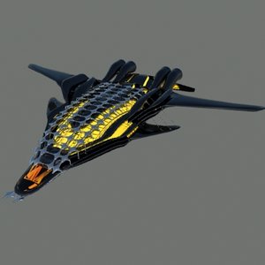 space ship 3d model