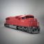 railroad crossing train 3d model