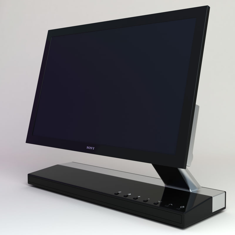 sony xel1 tv 3d model