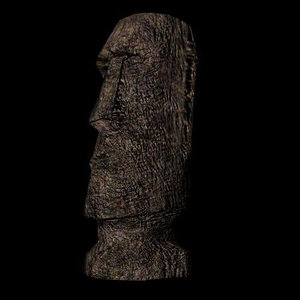 moai statue obj