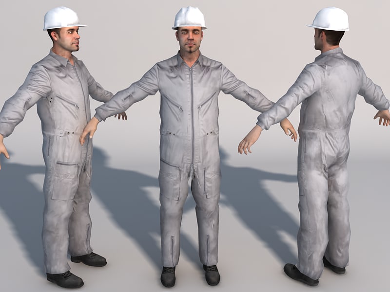 games mechanic 01 3d model