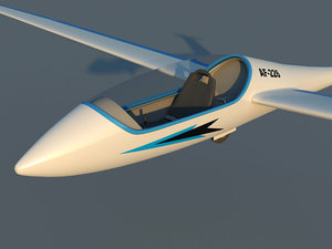 3ds max schempp-hirth discus glider