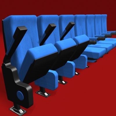 Theatre Seats 3d Model