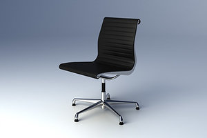 3d model eames aluminium group chair