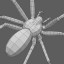 brown recluse spider 3d model