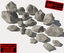 jagged rocks stones 1 3d model