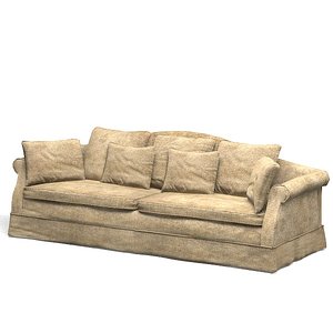 classic sofa aged 3d model