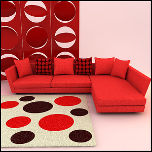corner sofa designs 3d model