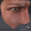 3d human senses ear nose model