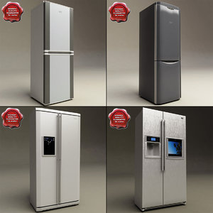refrigerators set modelled lwo