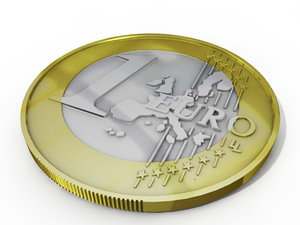 3d euro coin