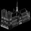 paris cathedrals 3d model