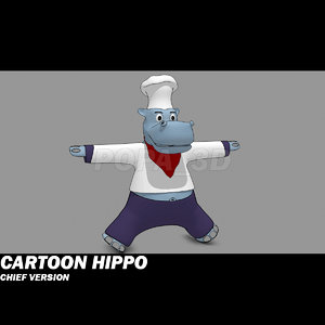 3dsmax hippo cartoon