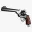 webley revolver pistol mk 3d model