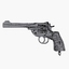 webley revolver pistol mk 3d model