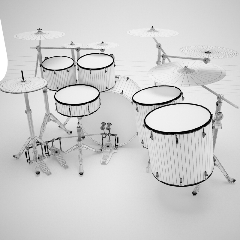 3d drums studiolight model