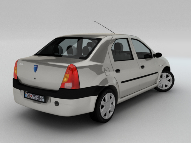 Renault logan 3d model