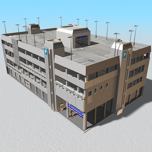 3ds max parking garage architecture building