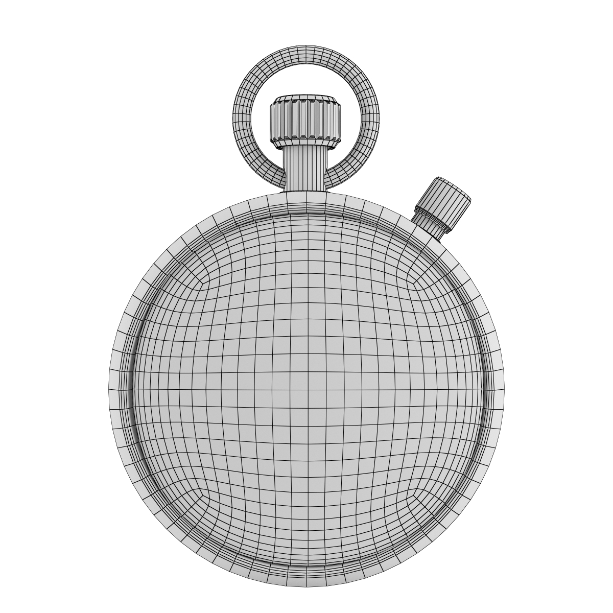 stopwatch numbers 3d model