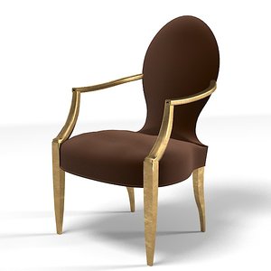 donghia chair modern 3d model