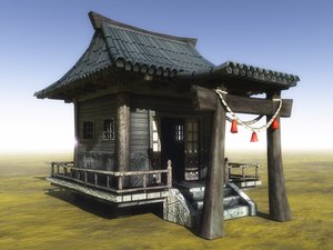 3d model hermit hut house games
